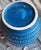 Vintage Blue Ceramic Vase by Jasba, 1970s For Sale - Image 4 of 5
