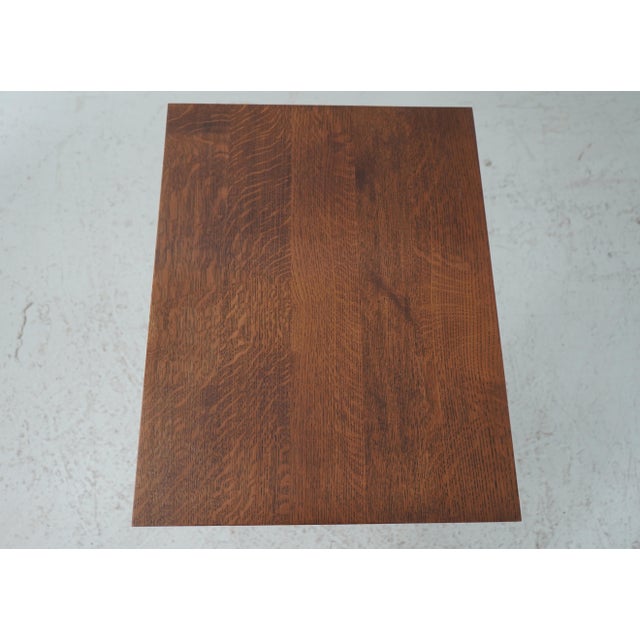 2000 - 2009 Stickley Mission Oak Arts & Crafts 1 Drawer End Table For Sale - Image 5 of 12