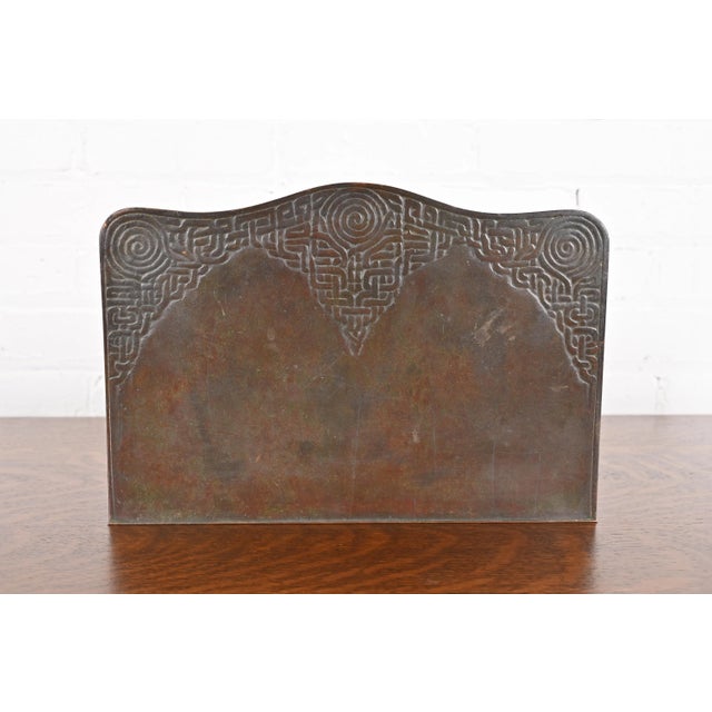Tiffany Studios New York Zodiac Patinated Bronze Letter Rack, Circa ...