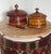 Set of Two Central Asian Antique Wooden Lacquered Spice Boxes For Sale In Phoenix - Image 6 of 7
