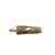 Contemporary Late 20th Century 14 Karat Two-Tone Gold and Diamond Mezuzah Pendant For Sale - Image 3 of 6