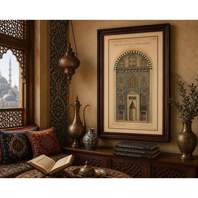 Alexandre M. Raymond, Mihrab of the Süleymaniye Mosque, 1924, Paper For Sale - Image 4 of 11
