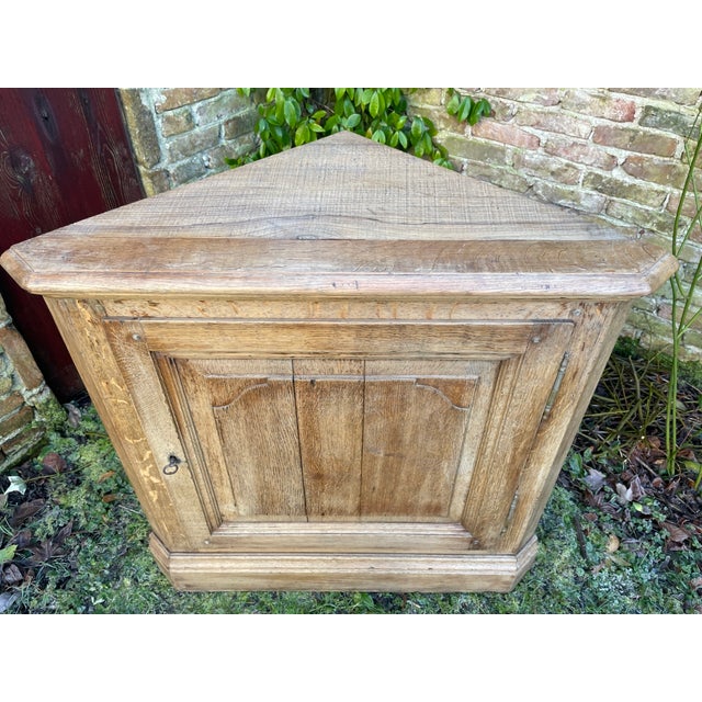 Dutch Corner Cabinet in Oak For Sale - Image 3 of 18