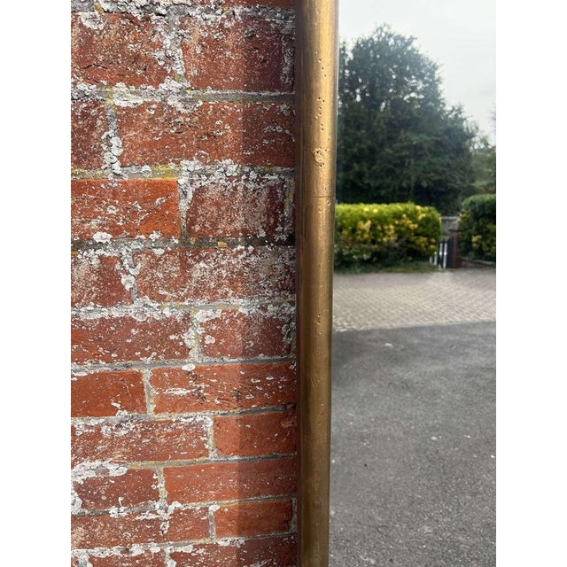 Large Antique 19th Century French Original Gilt Bistro Mirror For Sale - Image 3 of 8