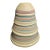 Complete Four Piece Set of Vintage Nelson McCoy Stonecraft Nesting Mixing Bowls With Pink and Blue Stripes For Sale