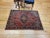 Art Deco Vintage Persian Sarouk Area Rug, Handwoven Floral Design, Red & Turquoise, 4’ X 5’ For Sale - Image 3 of 12