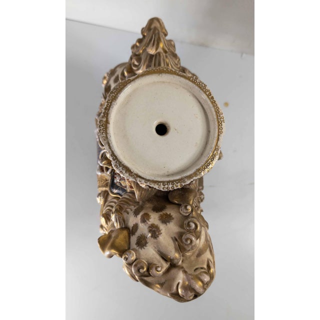 19th or 20th Century Japanese Meiji Style Satsuma Foo Dog Pedestal Base For Sale - Image 10 of 17
