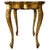 Vintage Florentine Hollywood Regency Gilt Wood Side Table with Green Top, 1950s For Sale - Image 4 of 6
