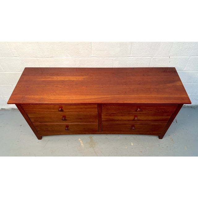Ethan Allen Mid 20th Century Modern Cherry Dresser by Ethan Allen For Sale - Image 4 of 14