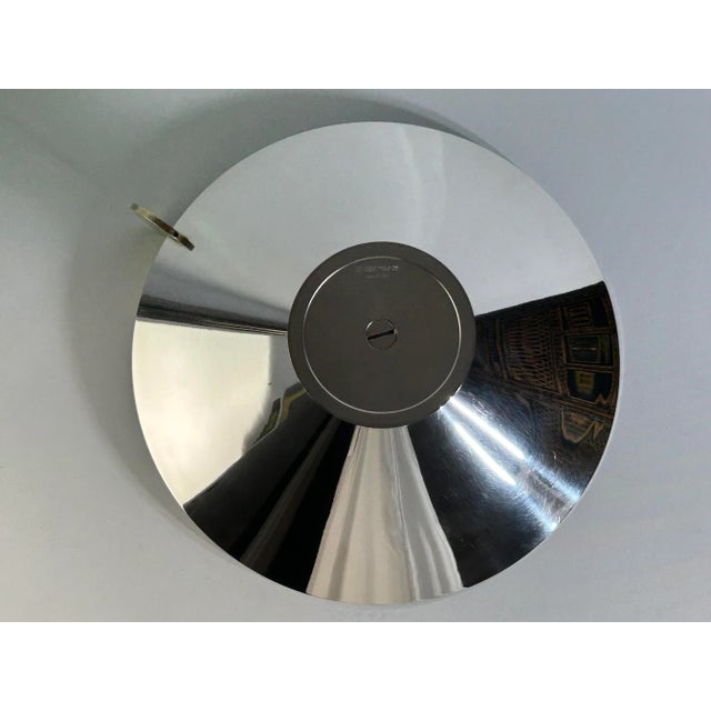 1970s Mid-Century Modern Ambrogio Pozzi Silver-Plate Centerpiece Bowl, 12 Inch - 1 Piece For Sale - Image 5 of 7