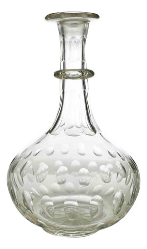 Antique Cut Glass Decanter, 1900s