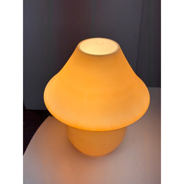 Glass Mushroom Lamp, 1970's For Sale - Image 4 of 12