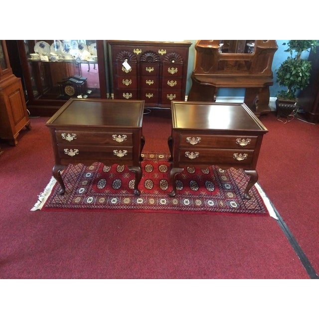 Vintage End Tables, Ethan Allen Furniture, the Pair For Sale - Image 6 of 11