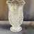 Late 20th Century Vintage Heavy Crystal Pineapple Pattern Footed Vase With Scalloped Rim For Sale - Image 5 of 10