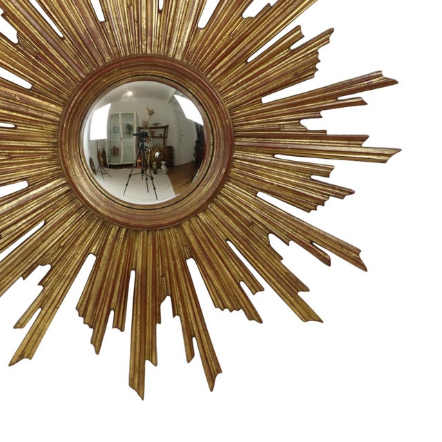 Wood Sun Mirror from Deknudt For Sale - Image 7 of 16