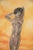 Wood Art Deco Sensual Watercolor by Eduard Chimot Custom Framed Framed, 1920's For Sale - Image 7 of 11