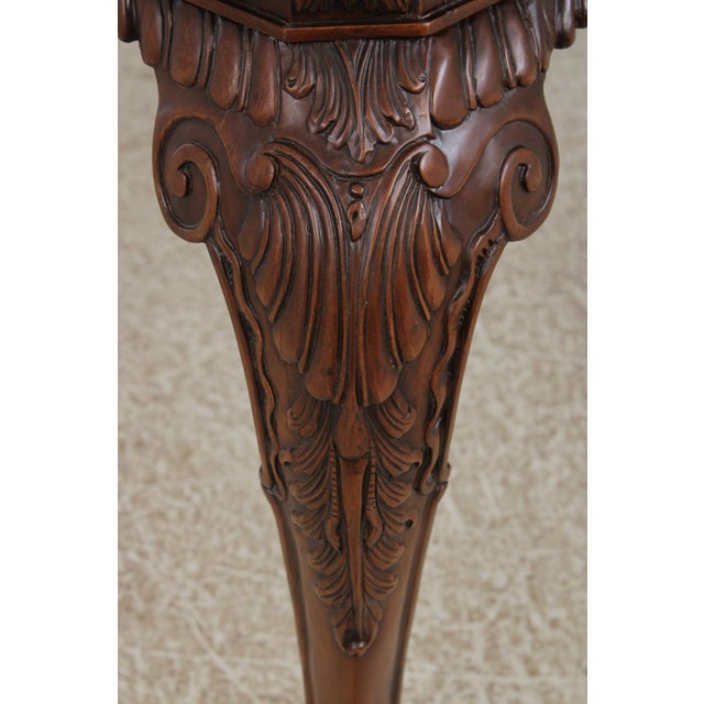 Ardley Hall Marble Top Lion Mask Table For Sale - Image 15 of 18