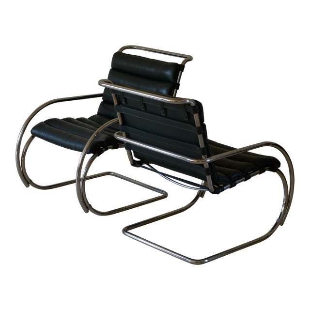 Attributed Mies Van Der Rohe Mr248LC Lounge Chairs for Knoll International, 1985 For Sale