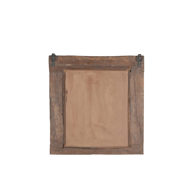 Indian Antique Indian Carved Teak Mirror Frame For Sale - Image 3 of 3