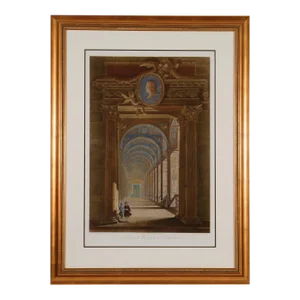 Loggie Di Rafaele Nel Vaticano: 18th Century Hand-Colored Engraving by Volpato, 1772