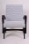 Mid-Century Black and White Armchair, 1950s For Sale - Image 4 of 8