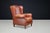 Patinated Cognac Leather Wingback Lounge Chair, Netherlands, 1960s For Sale - Image 12 of 13