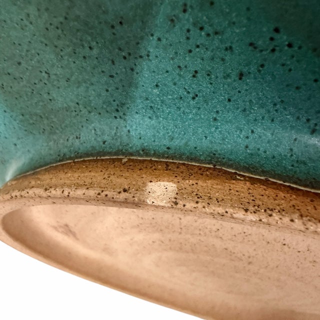 Traditional Vintage Art Pottery Christmas Tree Decorative Plate Signed by Artist For Sale - Image 3 of 5