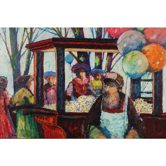 Modern 1960’s Donald Roy Purdy Modernist Oil Painting For Sale - Image 3 of 6