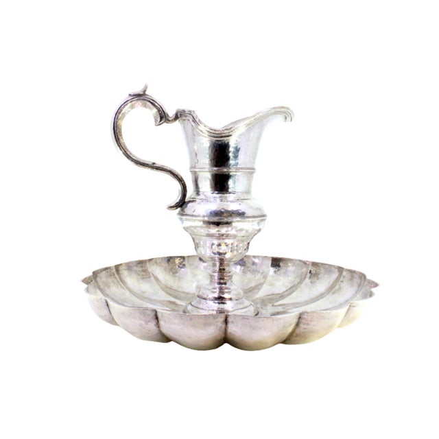 Lavender Jug in Hammered Silver For Sale - Image 9 of 9