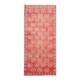 Vintage Red Turkish Rug For Sale