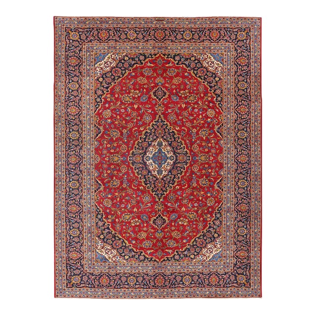 1980s Pasargad Persian Kashan Rug For Sale