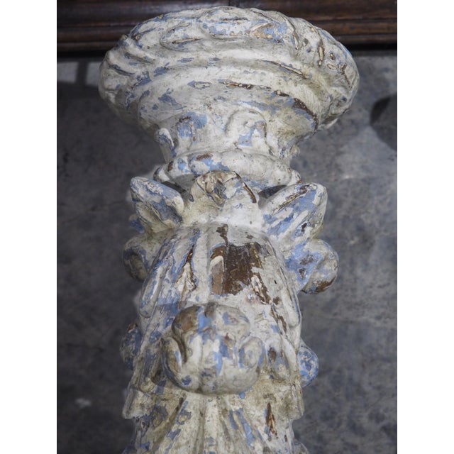 Pair of Italian 18th Century Painted Bras De Lumière Sconces For Sale - Image 13 of 18