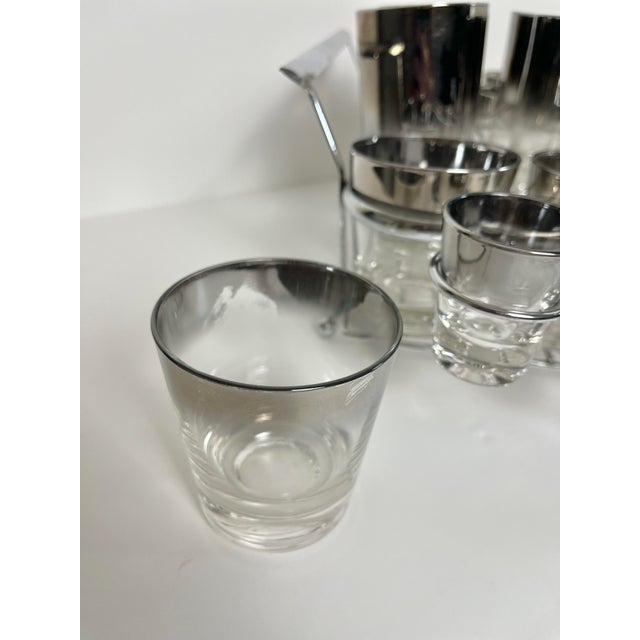 Vintage Glassware Set With Caddy | by Queens Lusterware For Sale - Image 12 of 13