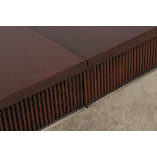 Wood Ethan Allen Avenue Collection Modern Dining Room Table For Sale - Image 7 of 16