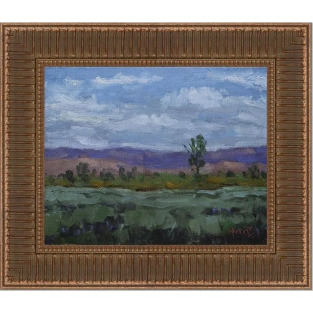Textile Nevada Desert Landscape, Contemporary Impressionist Style Oil Painting For Sale - Image 7 of 7