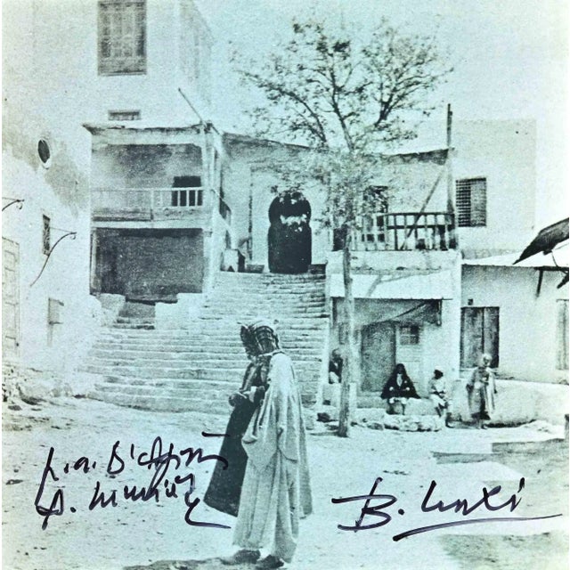 Tunisian View is an original photolithograph realized in the 1990s by the Italian politician Bettino Craxi. Hand-signed....