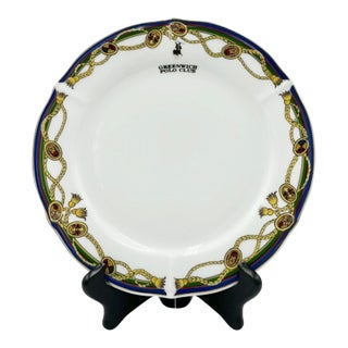 Vintage the Greenwich Polo Club Equestrian Plate 9"d For Sale