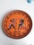 Ceramic Large Greek Black-Figure Orange Terracotta Wall Plate with Classical Motif, 1970s For Sale - Image 7 of 18