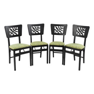 Folding Chairs from Stakmore, New York, 1930s, Set of 4 For Sale