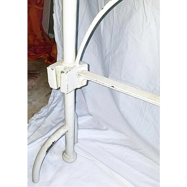 1940s 1940s Shabby Chic Wrought Iron King Size Headboard For Sale - Image 5 of 7