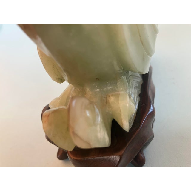 Late 19th Century Multi Colored Jade Sculpture of a Dragon, With Stand. For Sale - Image 16 of 17