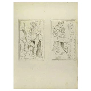 Jean François Poletnich, Apollon, Etching, 18th Century For Sale