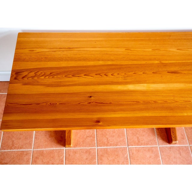 Mid-Century Modern Refectory Pine Dining Table in Blonde by Trestle R. Nance, 1960s For Sale - Image 18 of 18