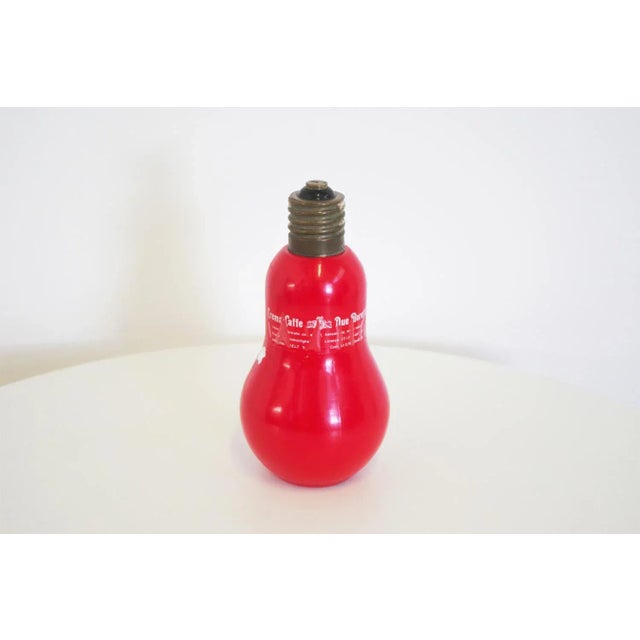 Collectible light bulb shaped design bottle - Cremacaffè - Due Moretti 70s.
