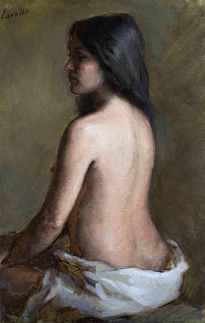 Marco Fariello, Meditation of a Young Girl, Oil Paint by Marco Fariello, 2025
