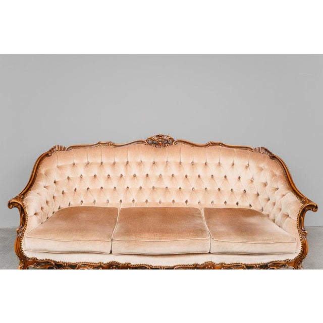 Baroque Style Sofa in Solid Wood, 20th Century For Sale - Image 12 of 18