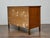 Wood French 19th Century Louis XVI Walnut Commode with Marquetry and Brass Pulls For Sale - Image 7 of 10