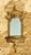 Gold Italian Gilt Wall Shelf or Sconce With Integral Mirror (Baroque Hollywood Regency Style) For Sale - Image 8 of 9