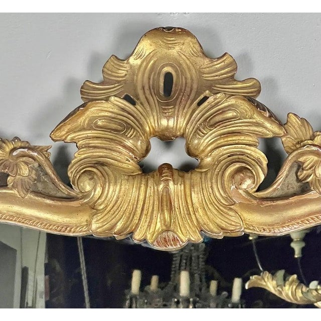 19th Century French Giltwood Mirror For Sale - Image 4 of 13
