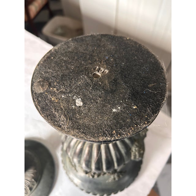 Black Early 20th Century Cast Stone Black Garden Ornament Rococo Revival For Sale - Image 8 of 10